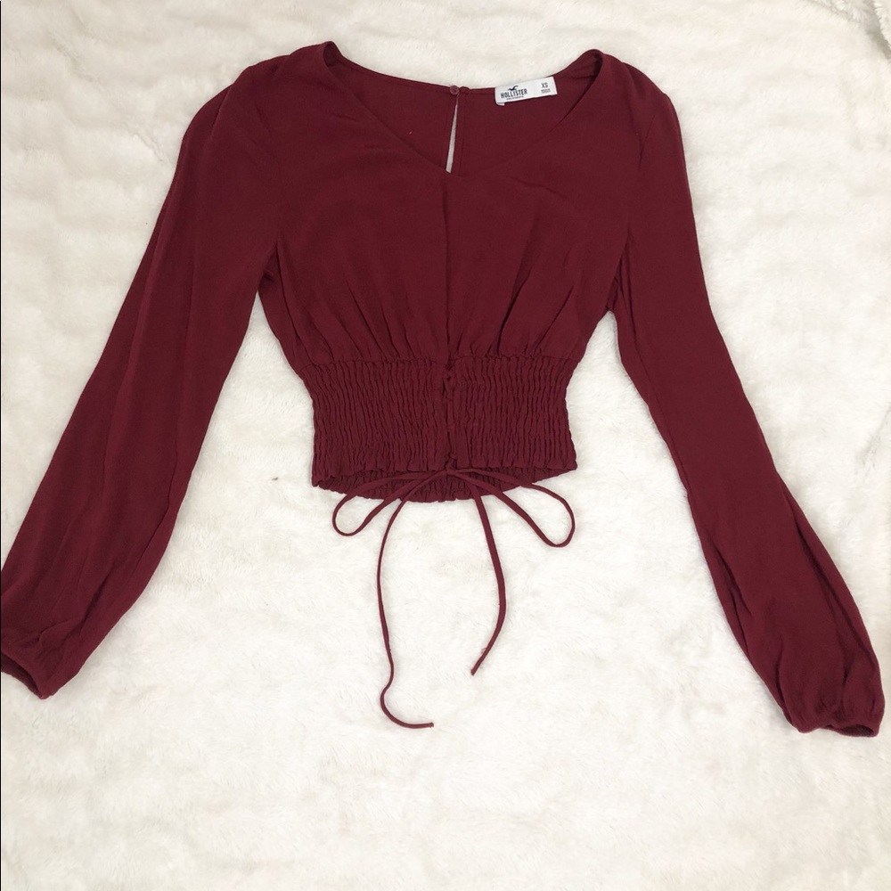 Long sleeve cinched top